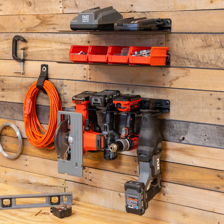 Power Tool Organizer Rack for Efficient Storage