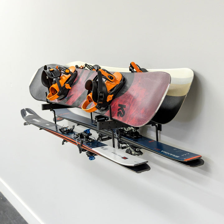 Cascade Snowboard Ski Organizer Rack for Wall Mount