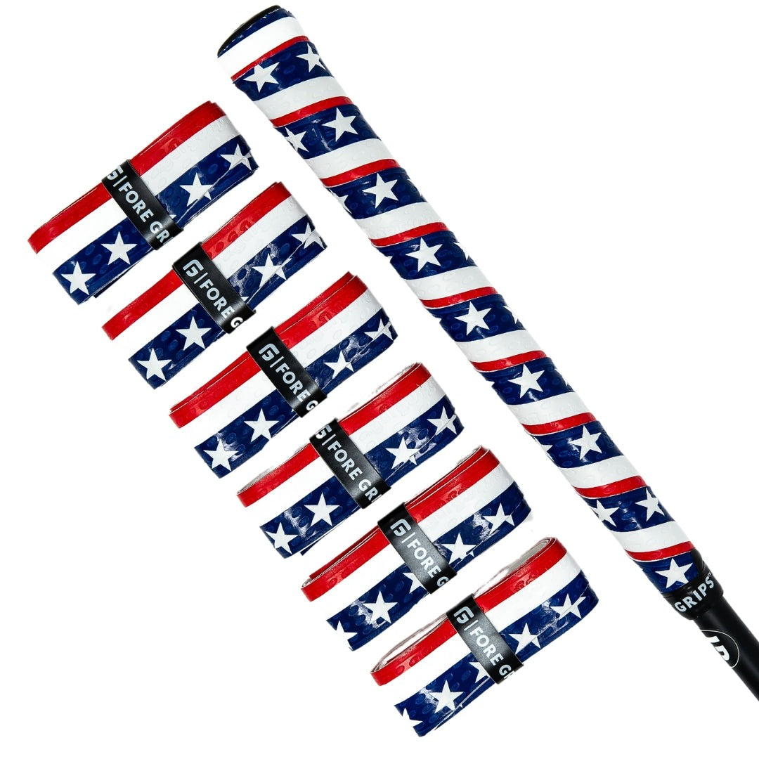 Old Glory Golf Grip Wraps for Performance and Patriotism