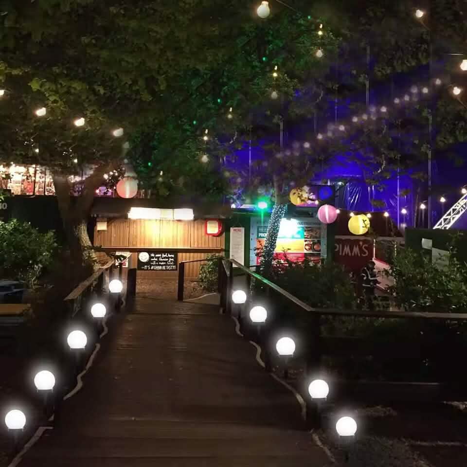 2-Pack LED Solar Garden Lights for Outdoor Use