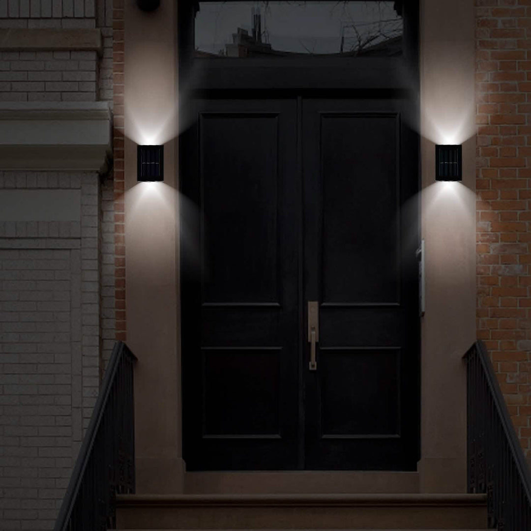 Solar Deck Outdoor Lights: 2-Piece Set for Your Garden