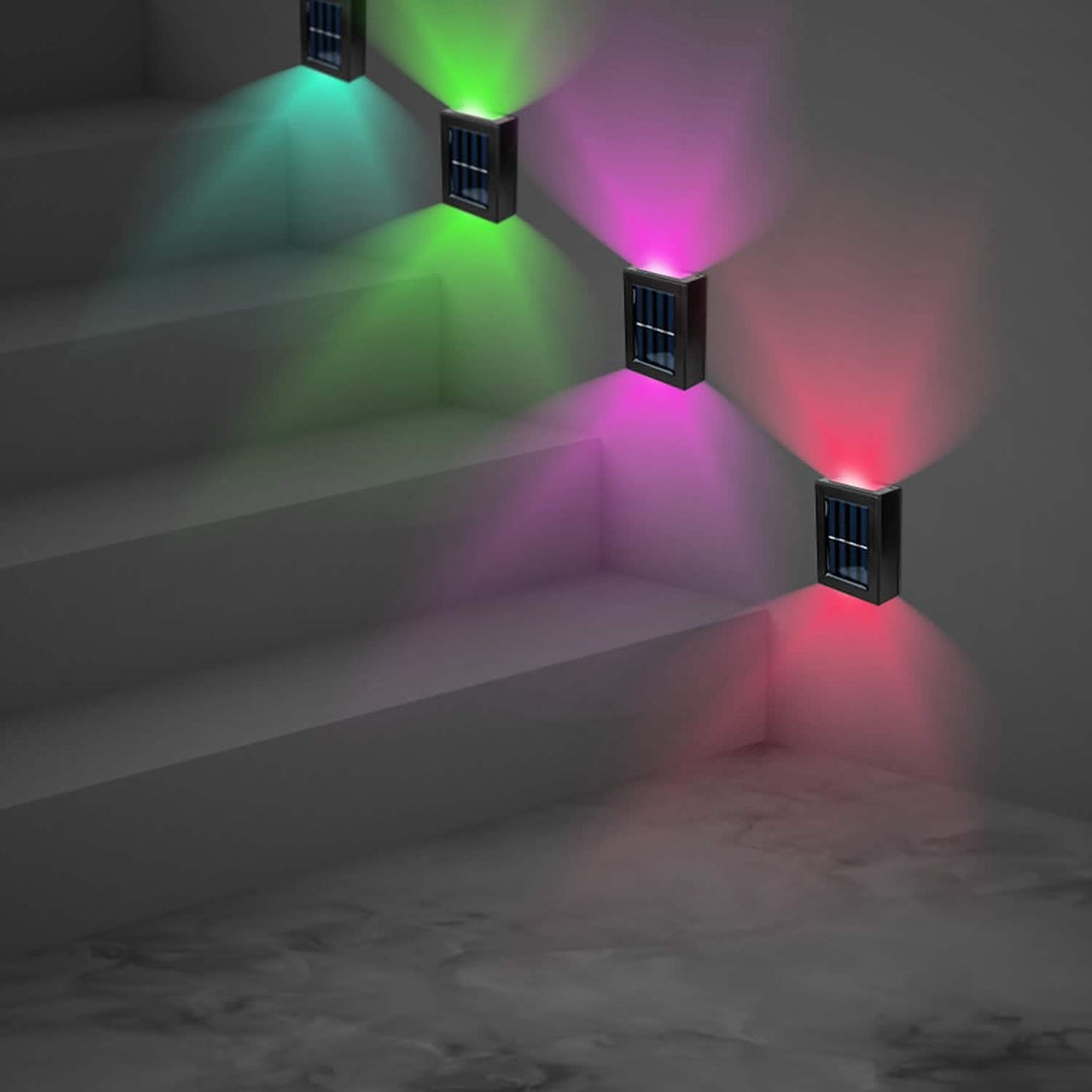 Solar Deck Outdoor Lights: 2-Piece Set for Your Garden