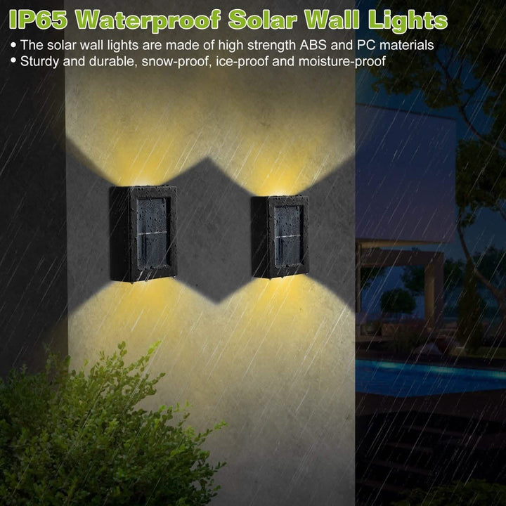 Solar Deck Outdoor Lights: 2-Piece Set for Your Garden