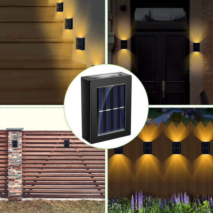 Solar Deck Outdoor Lights: 2-Piece Set for Your Garden
