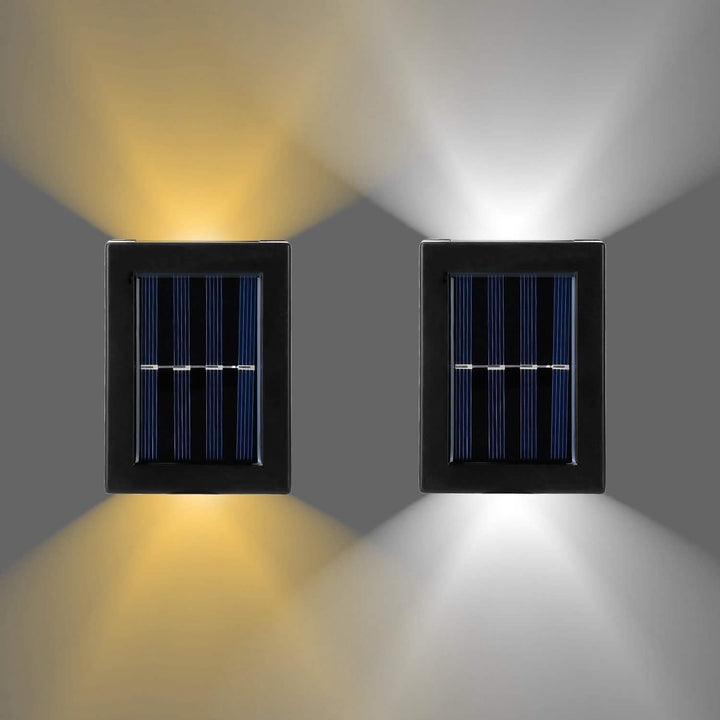 Solar Deck Outdoor Lights: 2-Piece Set for Your Garden