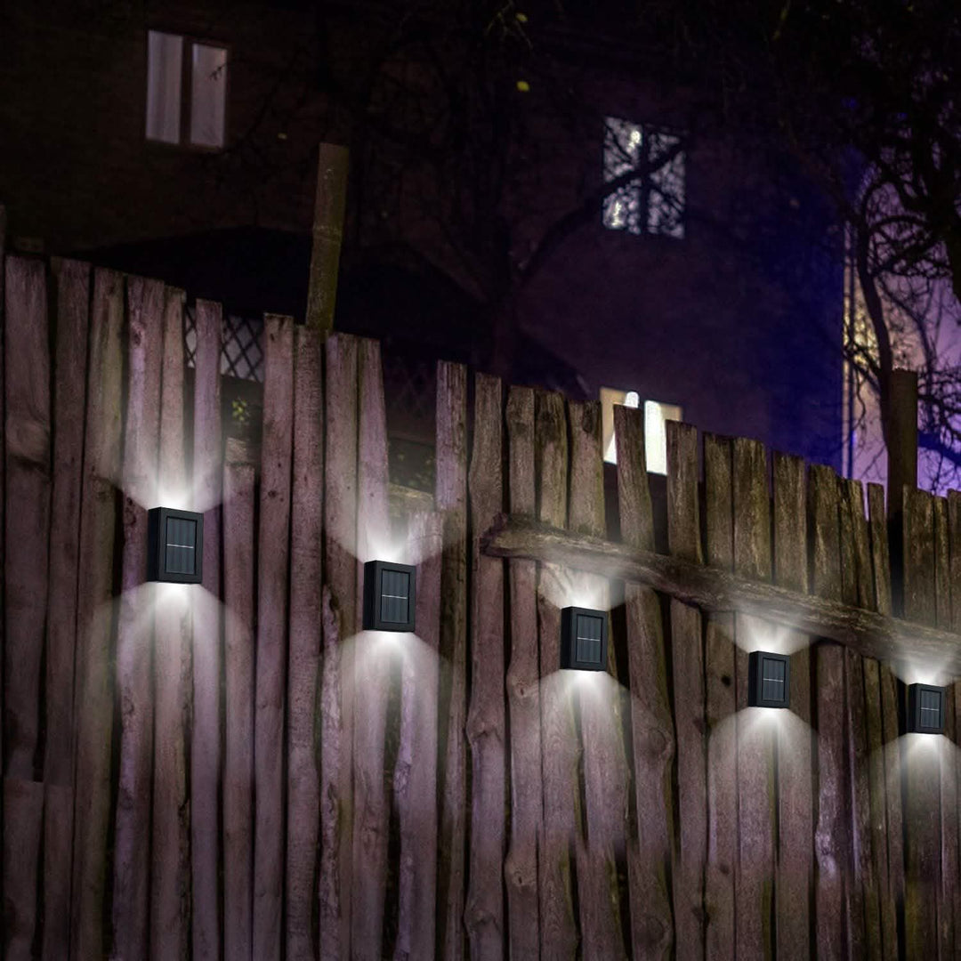 Solar Deck Outdoor Lights: 2-Piece Set for Your Garden