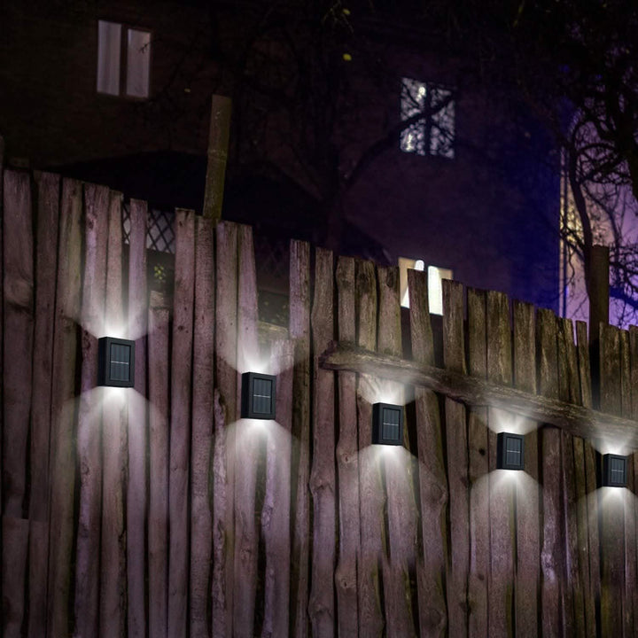 Solar Deck Outdoor Lights: 2-Piece Set for Your Garden
