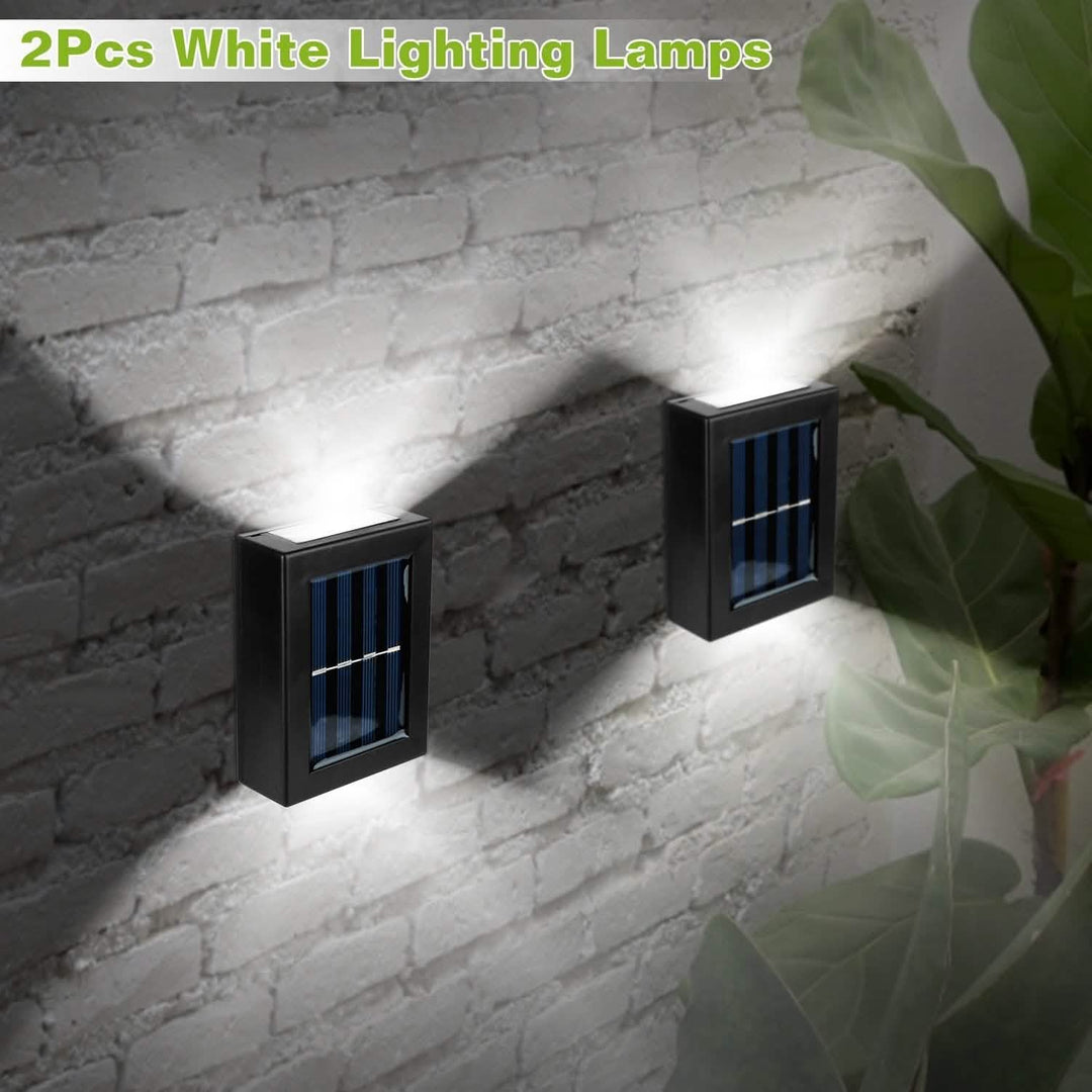 Solar Deck Outdoor Lights: 2-Piece Set for Your Garden