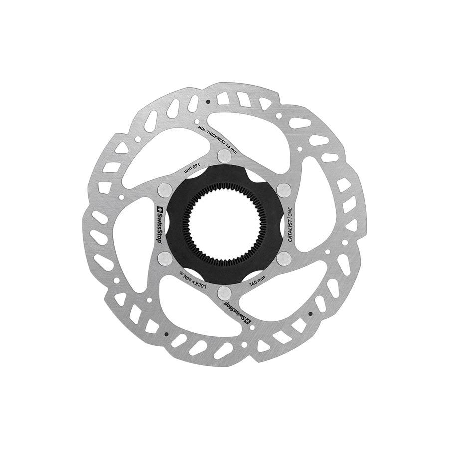 swissstop catalyst race 140mm center lock rotor