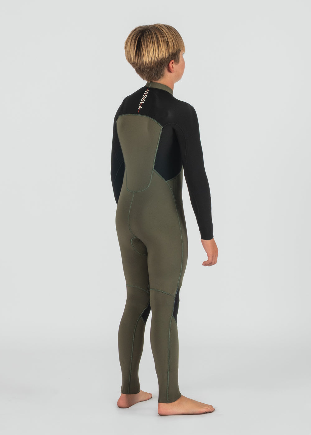 7 Seas Boys 4-3 Warbird Full Chest Zip Wetsuit