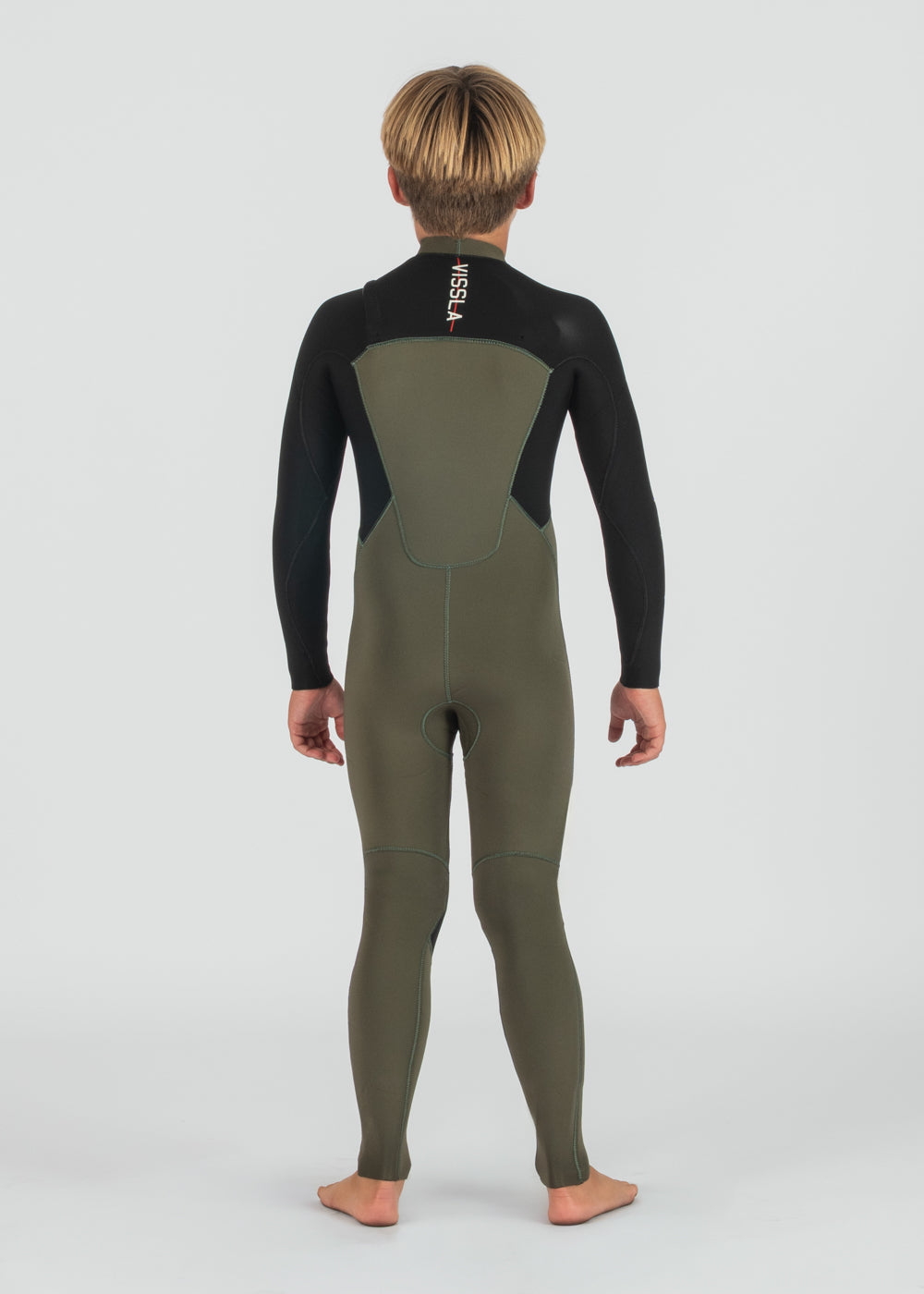 7 Seas Boys 4-3 Warbird Full Chest Zip Wetsuit