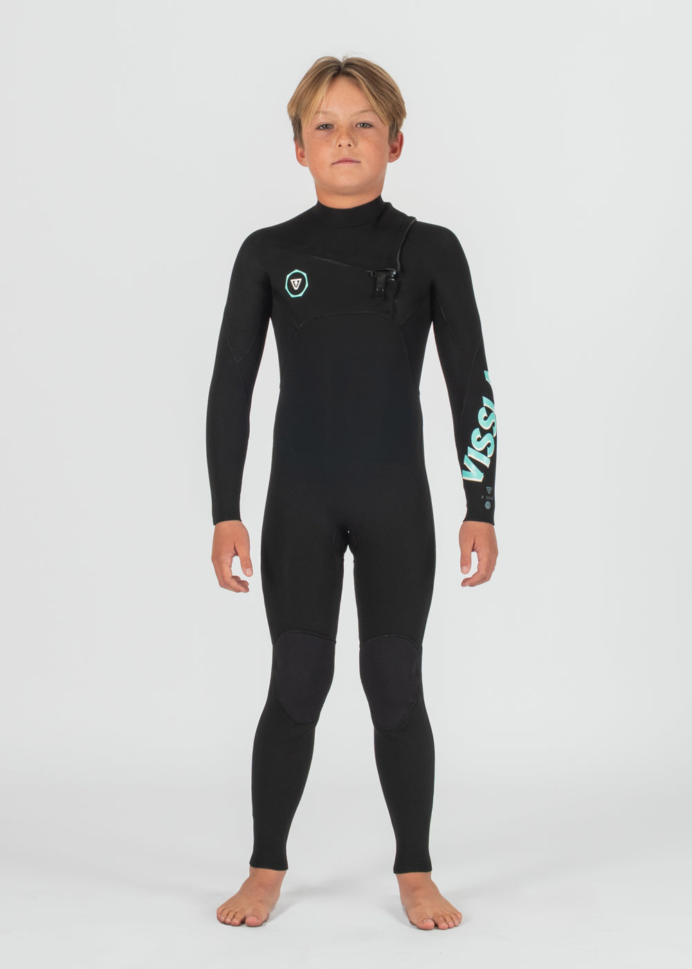 7 Seas Boys 3-2 Full Chest Zip Wetsuit