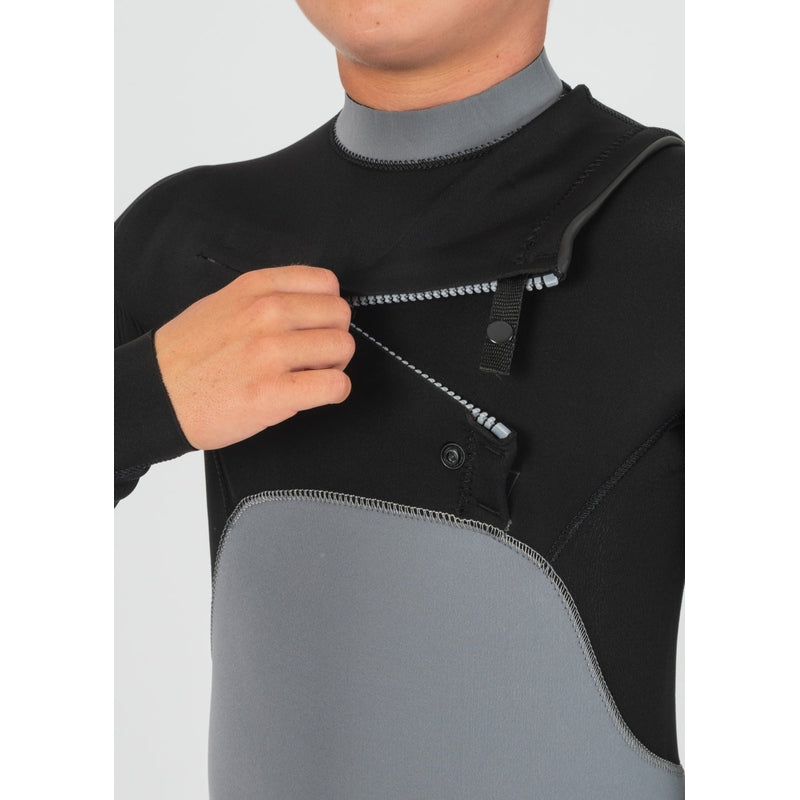7 Seas Boys 4-3 Bolt Full Chest Zip Wetsuit