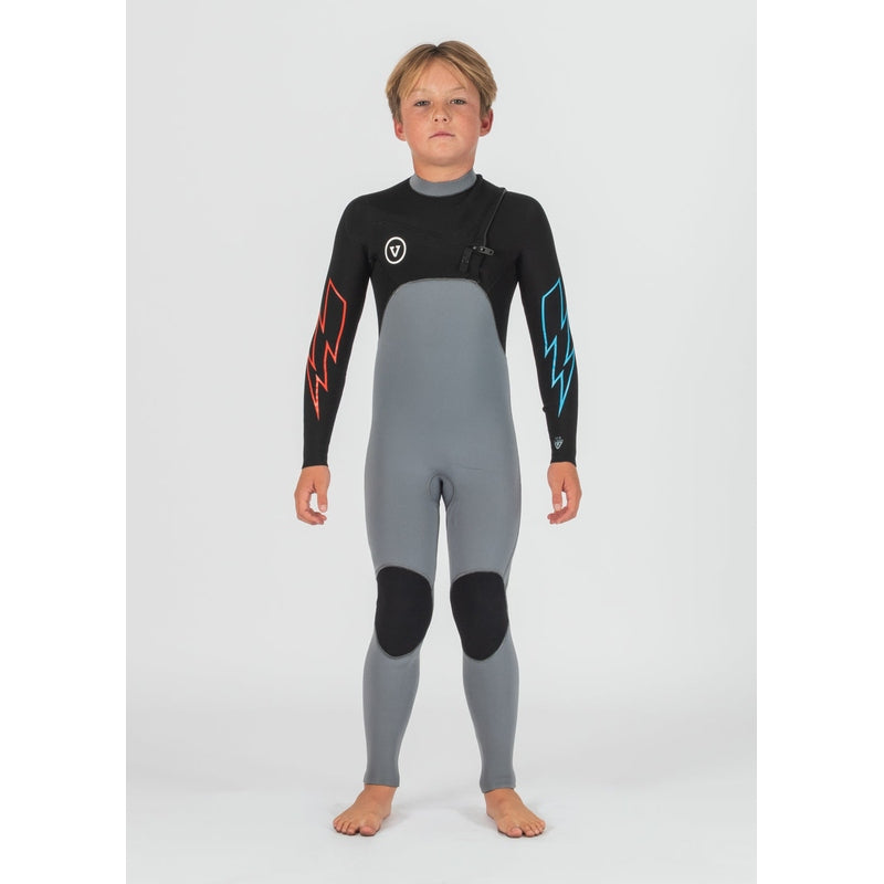 7 Seas Boys 4-3 Bolt Full Chest Zip Wetsuit