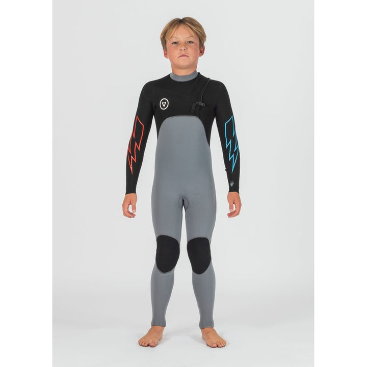 7 Seas Boys 4-3 Bolt Full Chest Zip Wetsuit