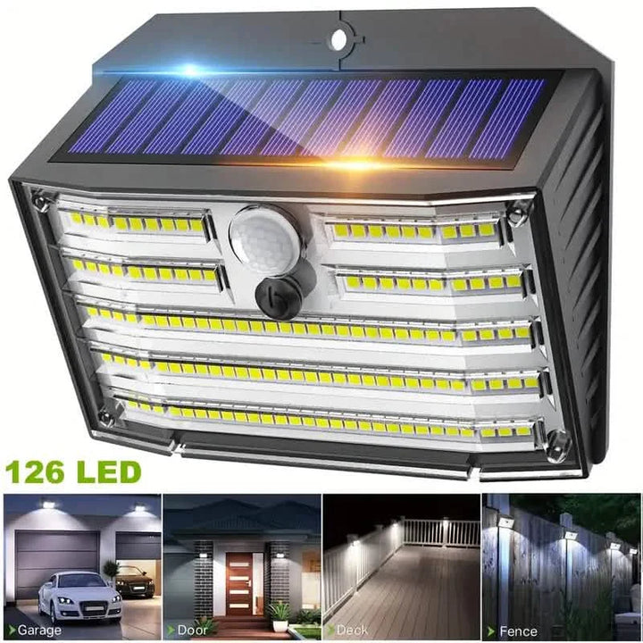 126 LED Solar Outdoor Lights with Motion Sensor