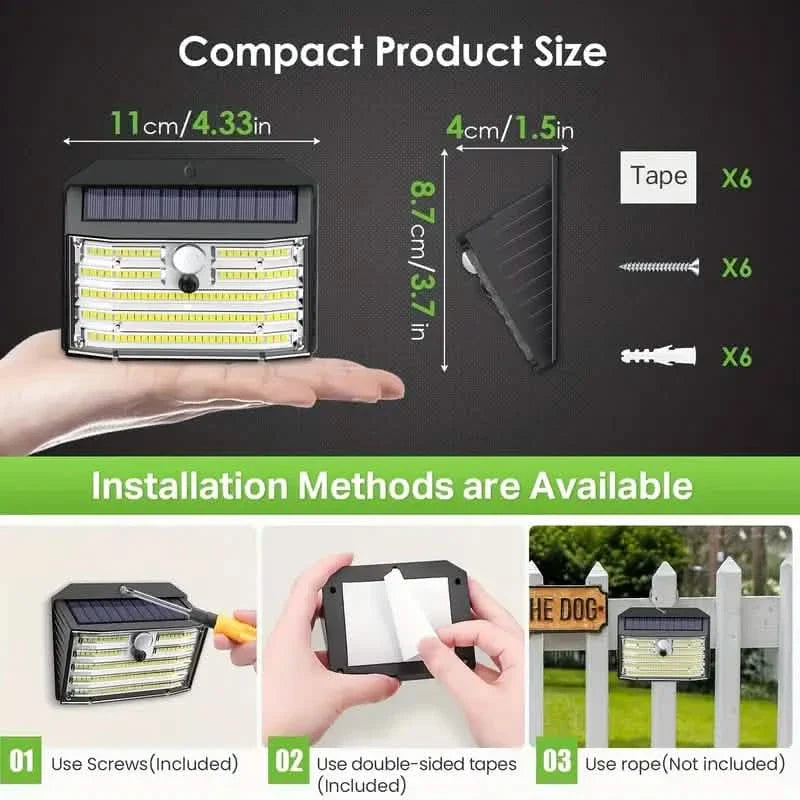 126 LED Solar Outdoor Lights with Motion Sensor