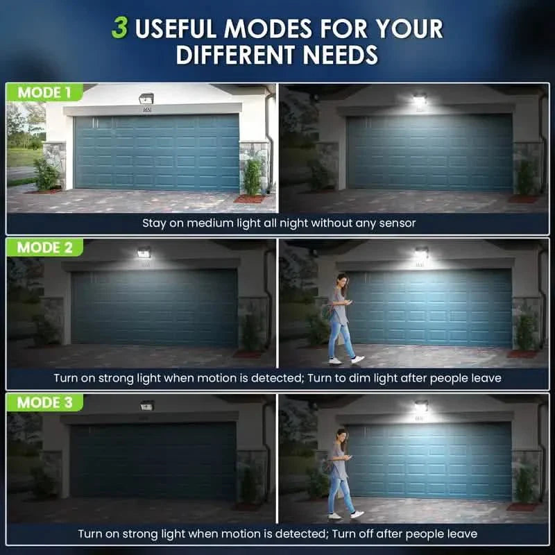 126 LED Solar Outdoor Lights with Motion Sensor