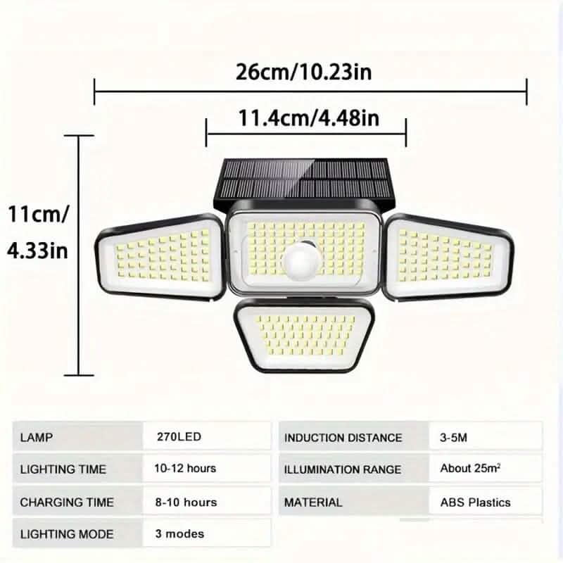 270 LED Solar Garden Outdoor Lights for Illumination