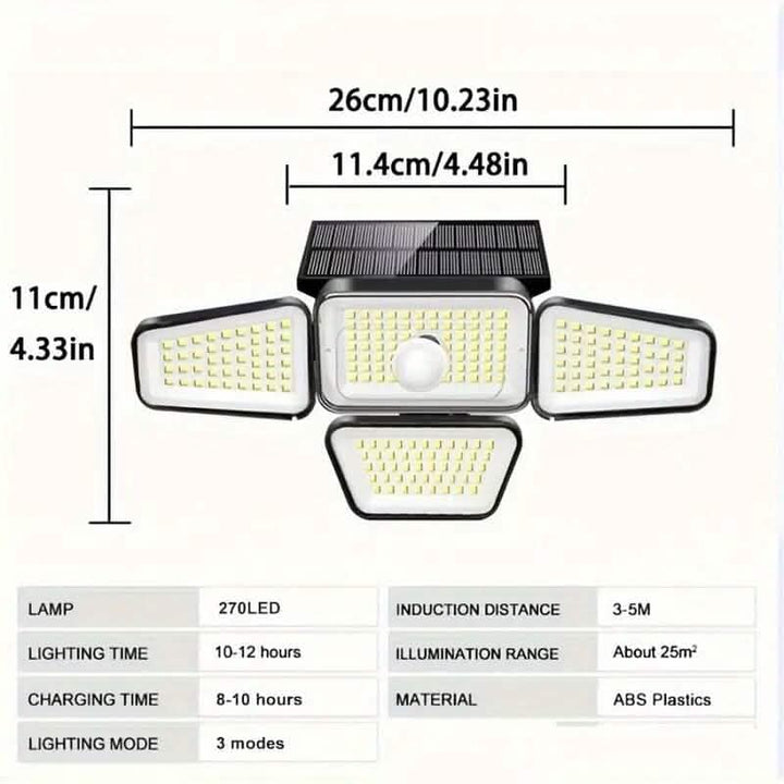 270 LED Solar Garden Outdoor Lights for Illumination