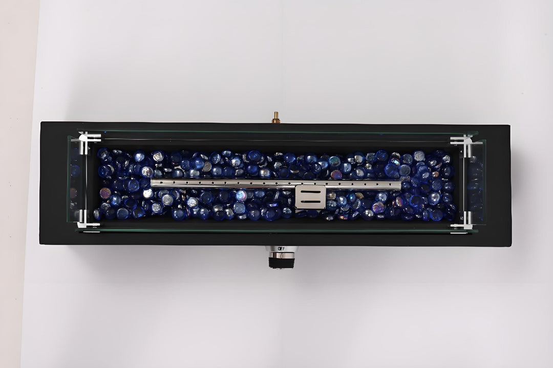 28-Inch Rectangle Fire Pit with Propane Heating