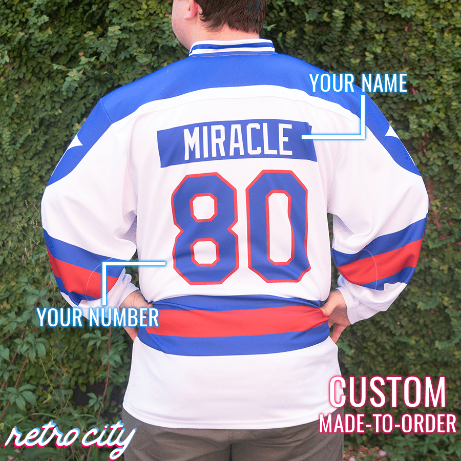 USA Custom Hockey Jersey - Miracle On Ice Replica