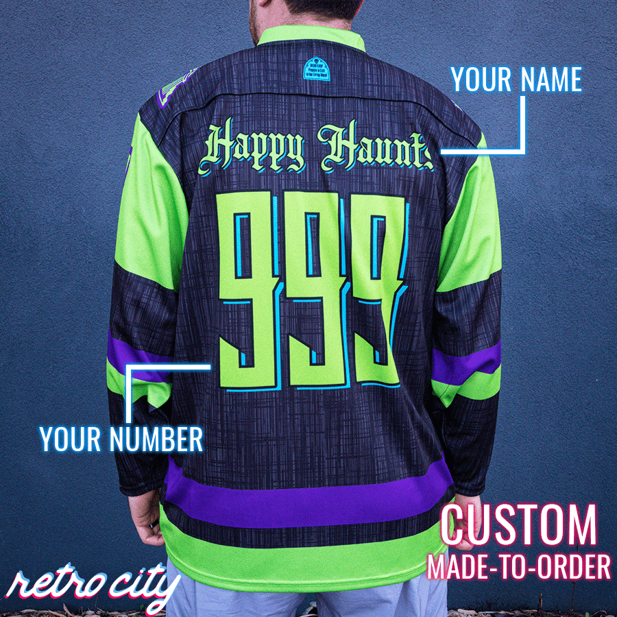 Haunted Mansion Hockey Jersey with Custom Personalization