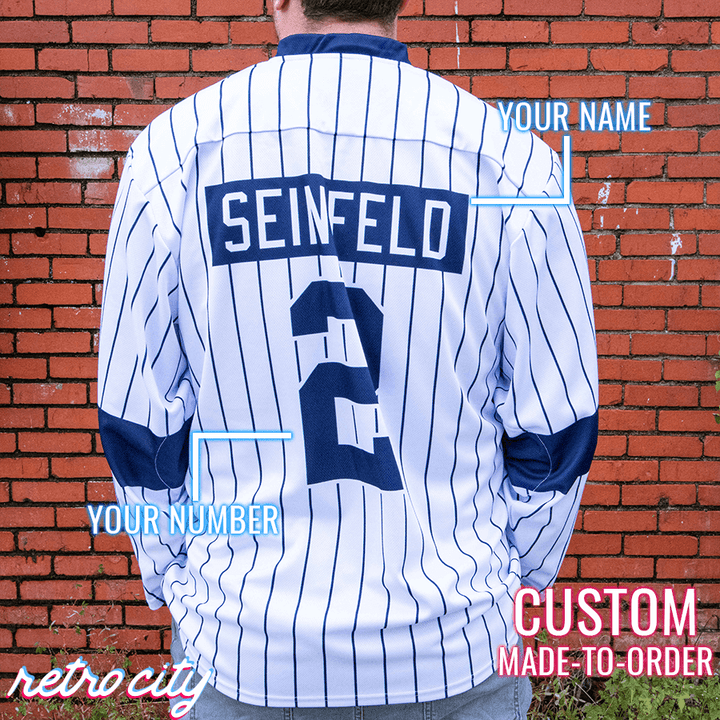 Jerry Seinfeld Custom Hockey Jersey with Personalization