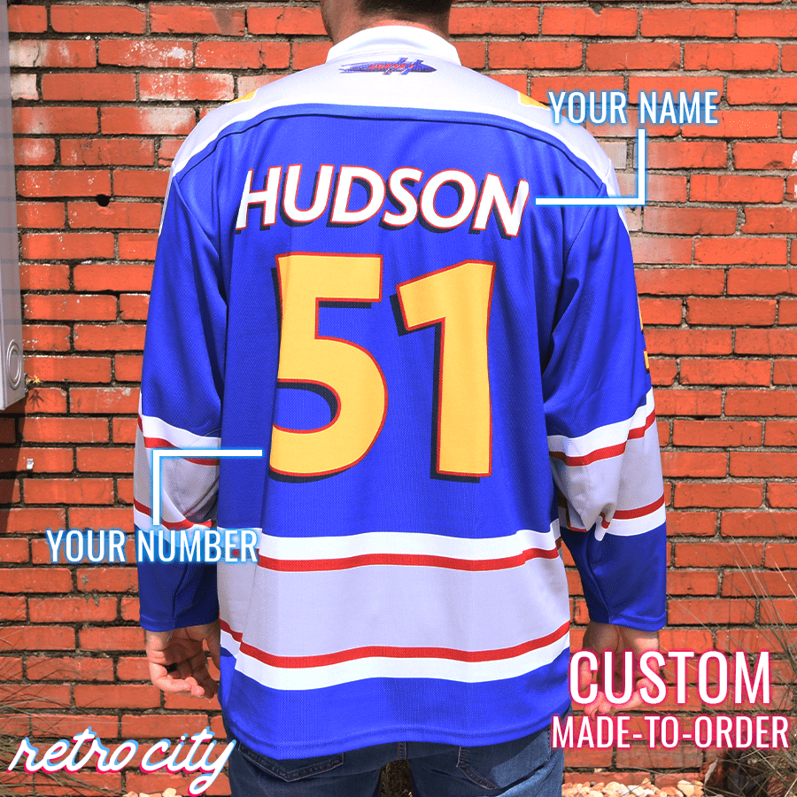 Hudson Hornet Lace-up Hockey Jersey Sweater