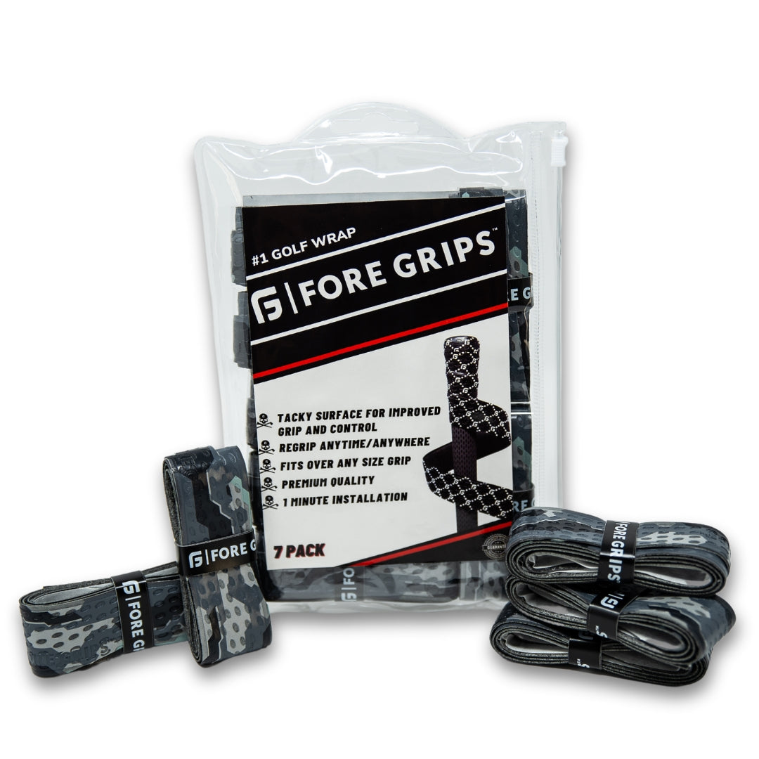 FG Grey Camo V2 Golf Grip Wrap with Death Grip Technology