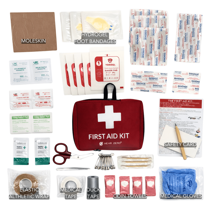 Near Zero Outdoor Gear First Aid Kit - Ultralight - Waterproof