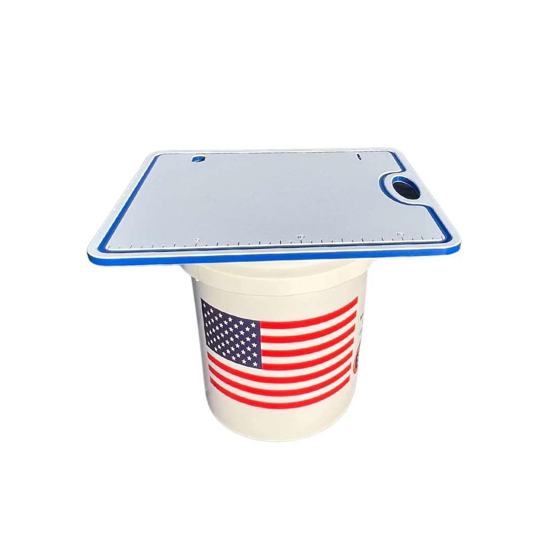 TRAPSKI Premium Bucket or Cooler Fishing Cutting Board | Made in the USA
