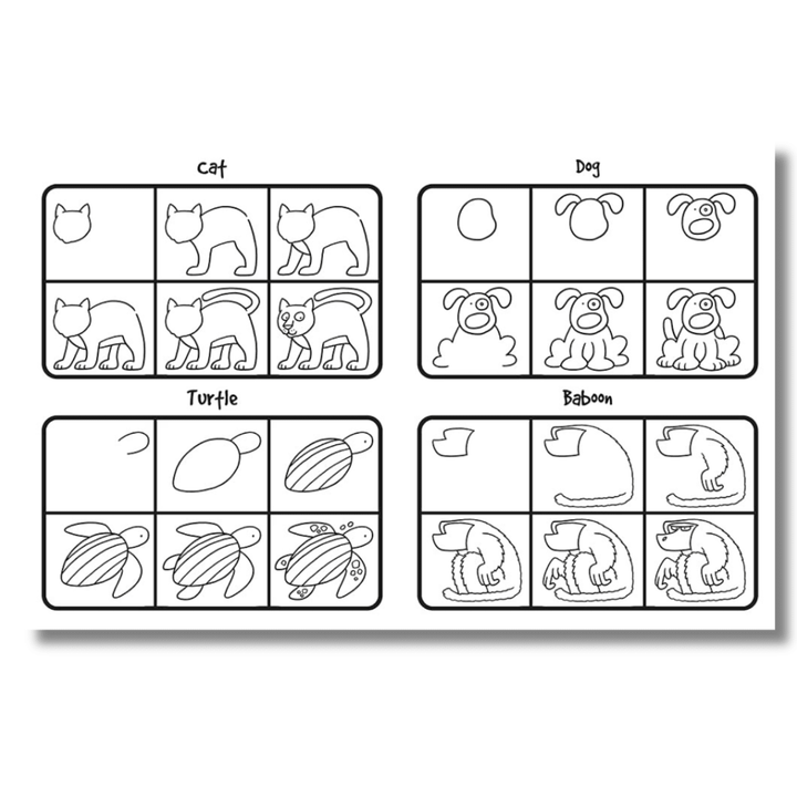 How to Draw 101 Animals Spiral Bound