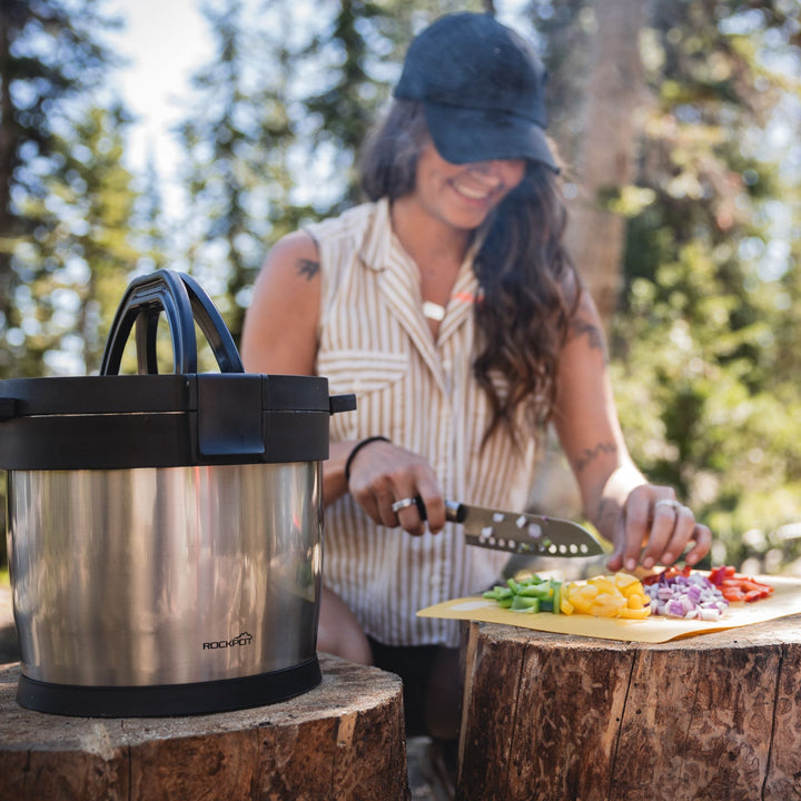 7QT RockPot Original - Portable Cooking Pot for Outdoor Use