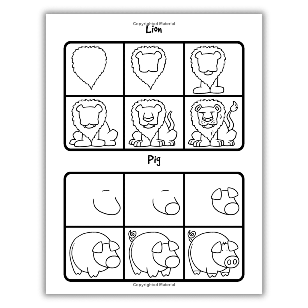 How to Draw 101 Animals Spiral Bound