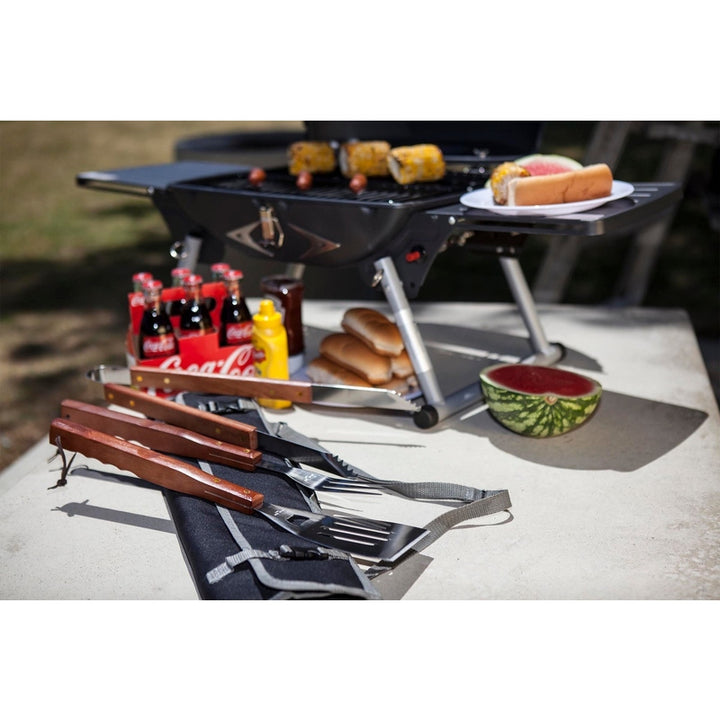 3-Piece BBQ Tote & Grill Set