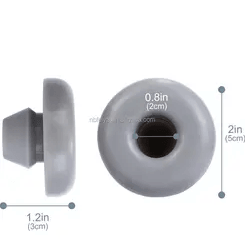 TRAPSKI Rack Replacement Rack Feet | Common 20 qt Cooler Rubber Feet for RTIC Coolers, Yeti Coolers, Tundra Roadie Tank Hard Sided | Non-Slip Non-Scratch Rubber Feet, Gray