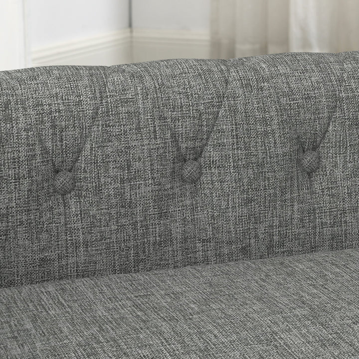 Modern Linen Fabric Light Grey Elevated Pet Bed