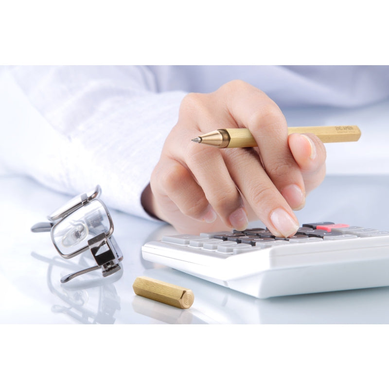 2nd Amen EDC Pen Solid Brass Roller Ball Black Gel Ink Pen