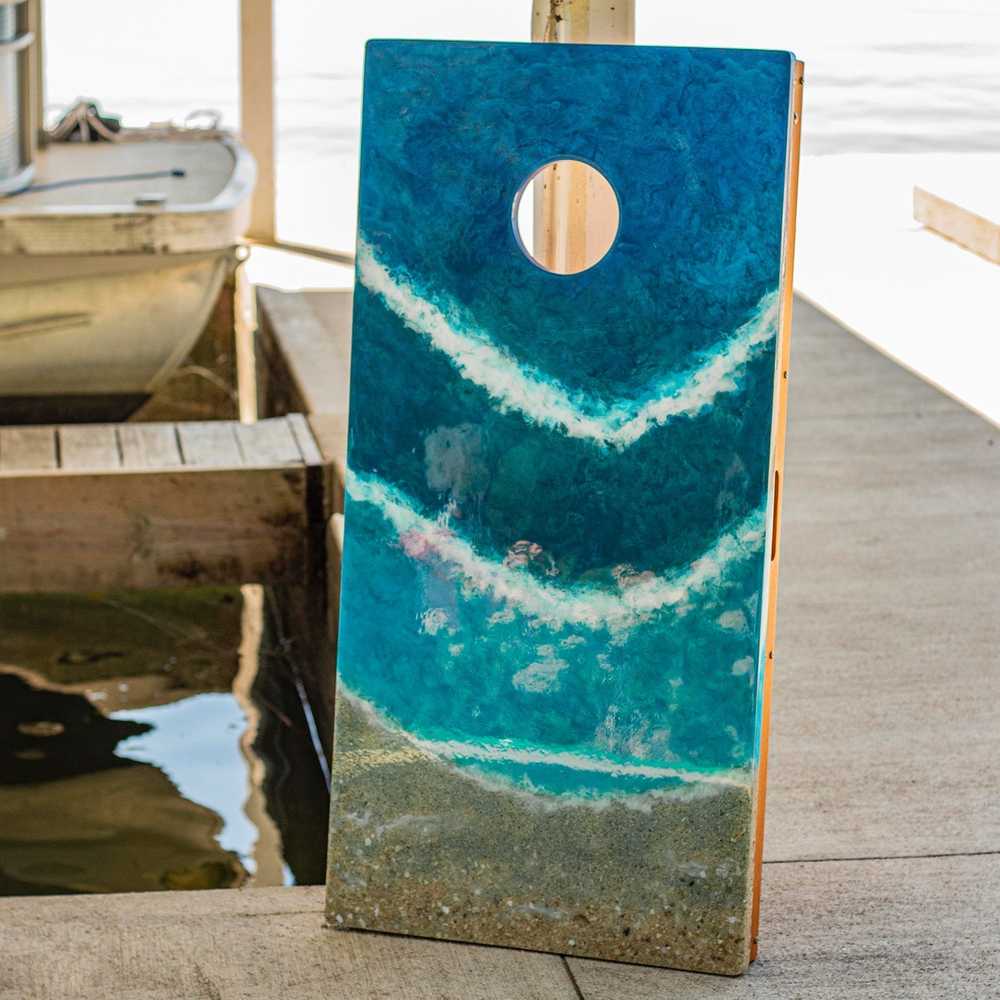 2x4 Epoxy Resin Cornhole Boards for Outdoor Fun