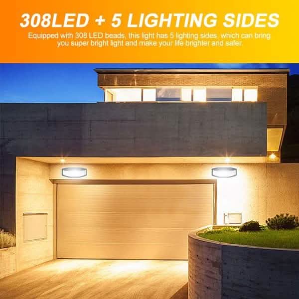 308 LED Solar Lights Outdoor for Bright Gardens