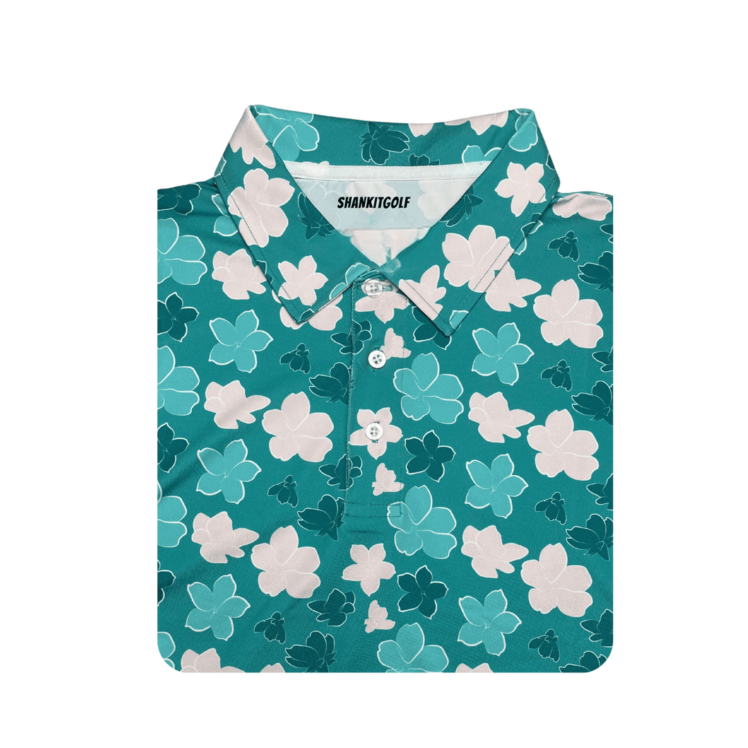 Shank it Golf Azalea Blue Polo