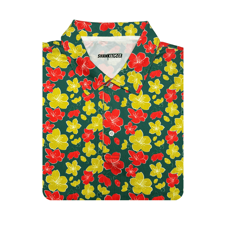 Shank it Golf Azalea Green Polo