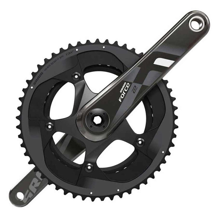 Force22, Crankset, 11sp, 175mm, 39/53, BCD: 130, GXP, CL: 44.5mm, Black, 808g