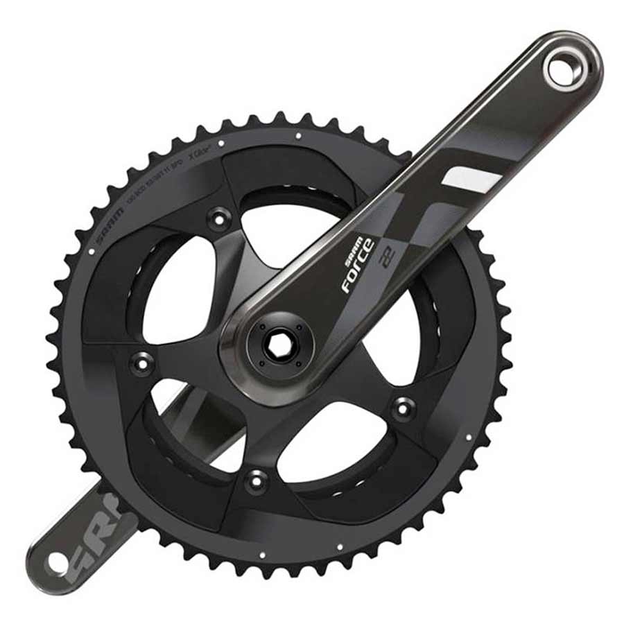 Force22, Crankset, 11sp, 175mm, 39/53, BCD: 130, BB30, CL: 44.5mm, Black, 740g