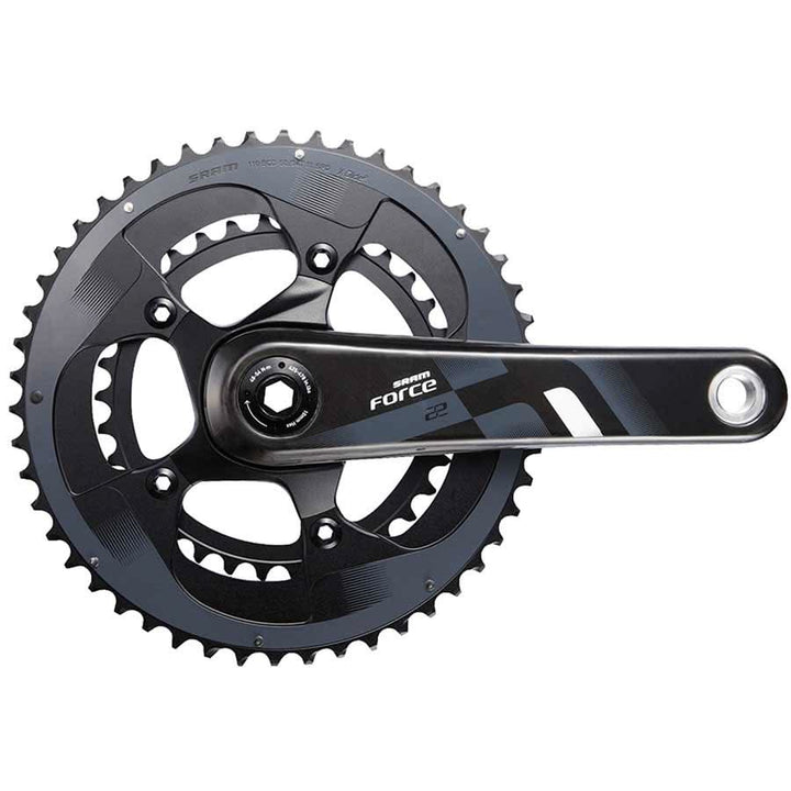 Force 22, Crankset, Speed: 11, Spindle: 24/22mm, BCD: 110, 34/50, GXP, 165mm, Carbon, Road