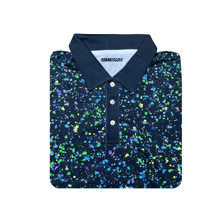 Shank it Golf Paint Splatter Polo 2.0