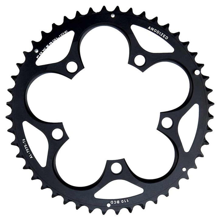 SRAM, 50T, 10 sp, BCD 110mm, 5-Bolt, Outer Chainring, For 34/50, Aluminum, Black, 11.6215.197.060