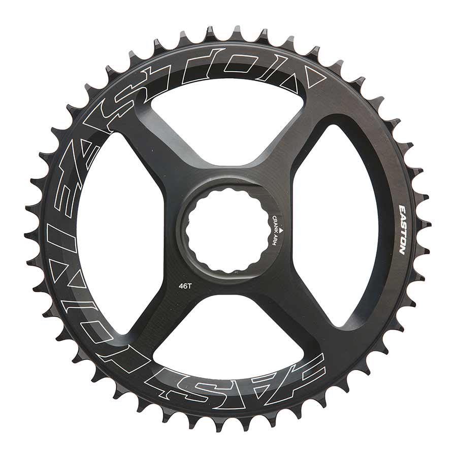 Easton Cycling, Direct Mount Narrow/Wide, Chainring, Teeth: 36/46, Speed: 11, BCD: 64/104, Bolts: 4, Set, Aluminum, Black