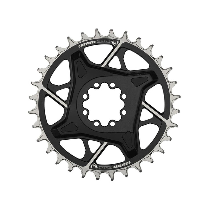 X0 3mm Offset, Chainring, Teeth: 32, Speed: 12, BCD: Direct Mount, Aluminum, Black